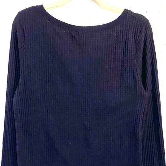 Aéropostale, EUC, Navy Blue, Long Sleeve, Henley, V Neck, Super Soft, Size XL - Picture 7 of 9